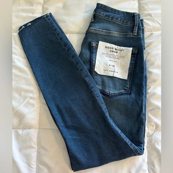 Good American | GOOD WAIST CROP SHADOW POCKETS Jeans - Picture 13 of 14